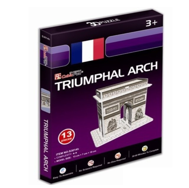 Объемный 3D-пазл Триумфальная арка, Франция, мини серия